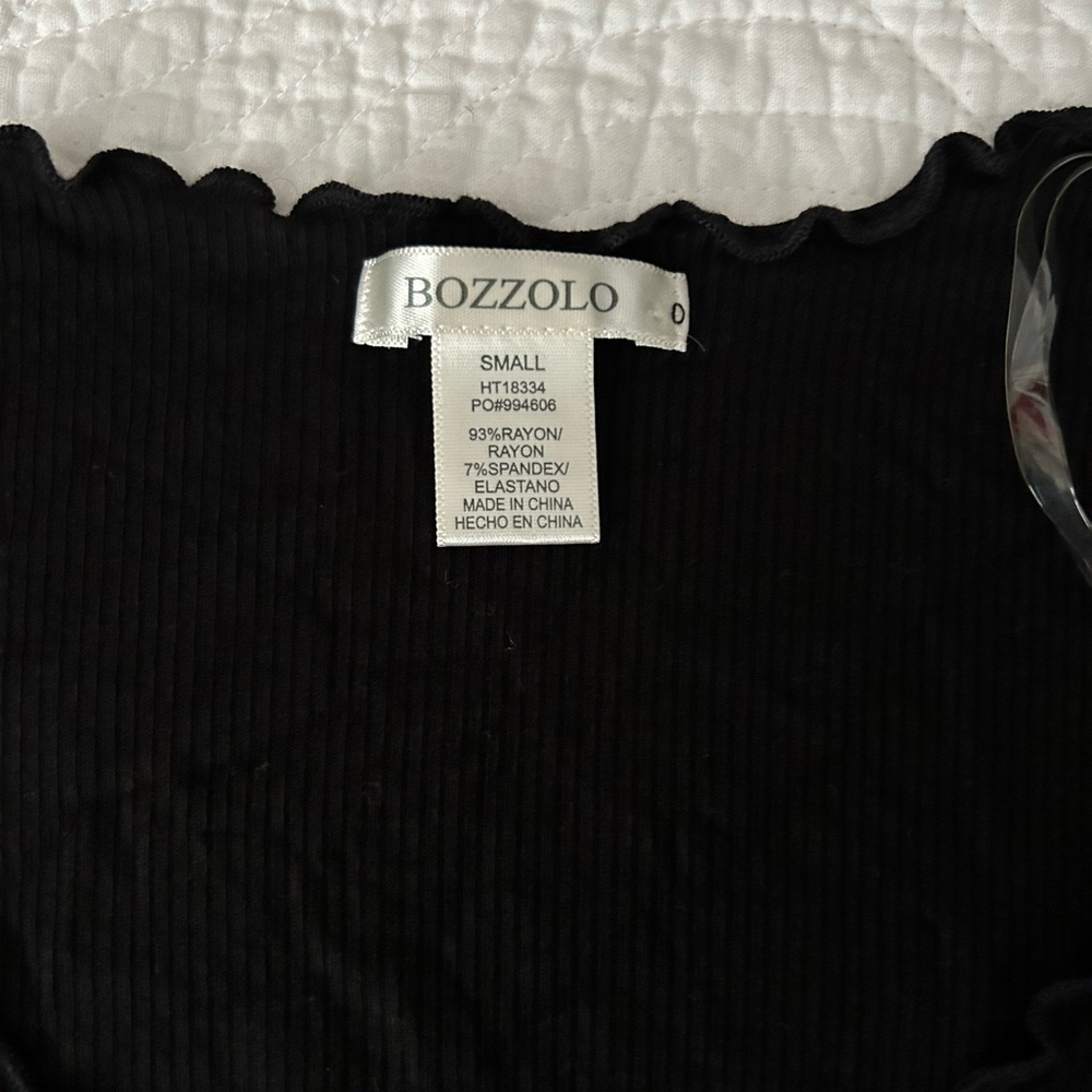 NEW Bozzolo • Ribbed Ruched Crop Top - Picture 3 of 4
